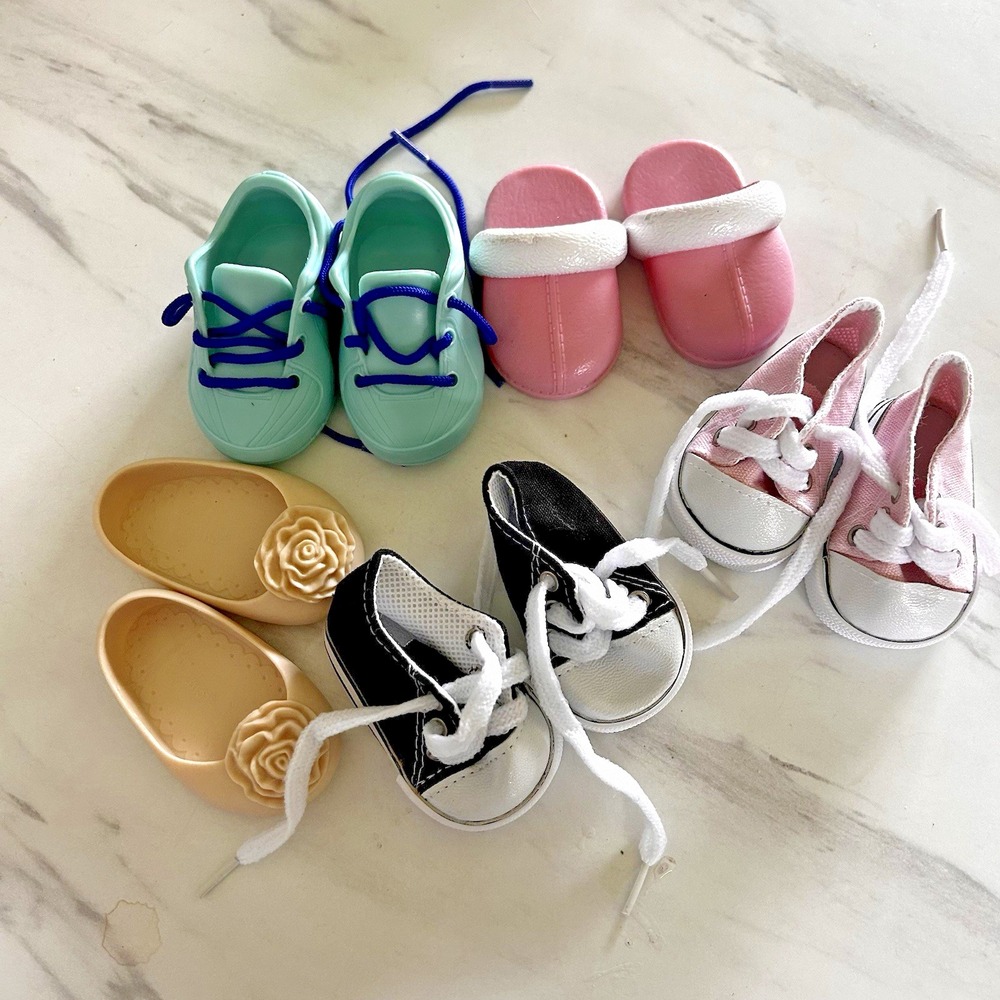 Our Generation OG Shoes For 18" Dolls Lot of 5 Compatible With American Girl FFF
